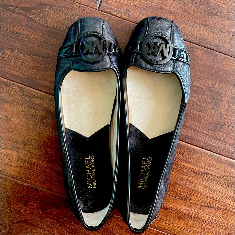 Michael Kors Lillie Black Leather flats